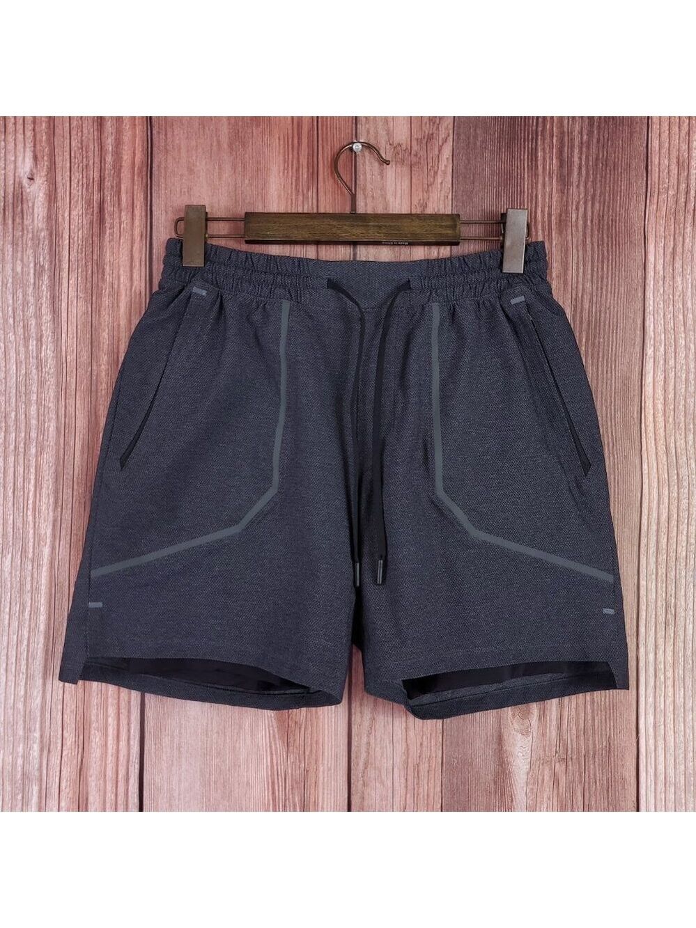 Lululemon Mens Medium LTT Short Elite Lined Athletic Athleisure Performance Gray - Picture 1 of 13